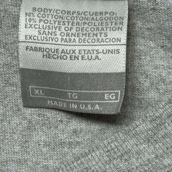 Vintage Nike Long Sleeve Shirt Men’s XL Gray Red Logo Made In USA 90s Y2K - Picture 7 of 12